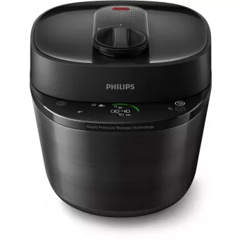 Elektrische snelkookpan Philips HD2151/40 — 5 L, 1000 W, 34 automatische programma's, zwart