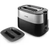 Philips Daily Collection HD2517/90 broodrooster, 2 sleuven, 830 W, zwart/zilver