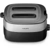 Philips Daily Collection HD2517/90 broodrooster, 2 sleuven, 830 W, zwart/zilver
