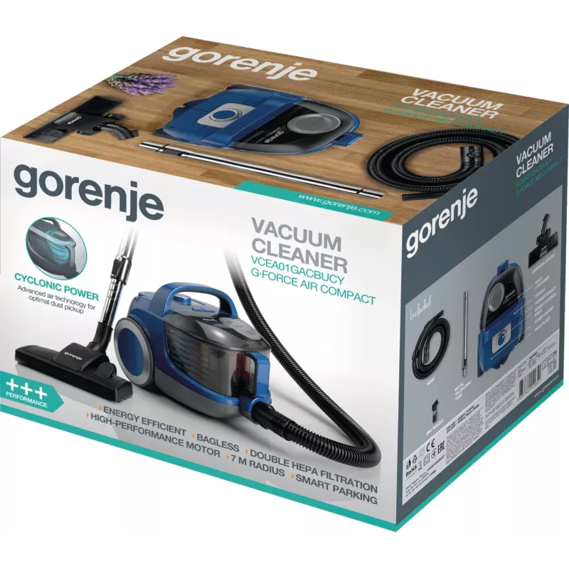 Gorenje VCEA01GACBUCY 2,2 L cilinderstofzuiger droogreiniging zakloos