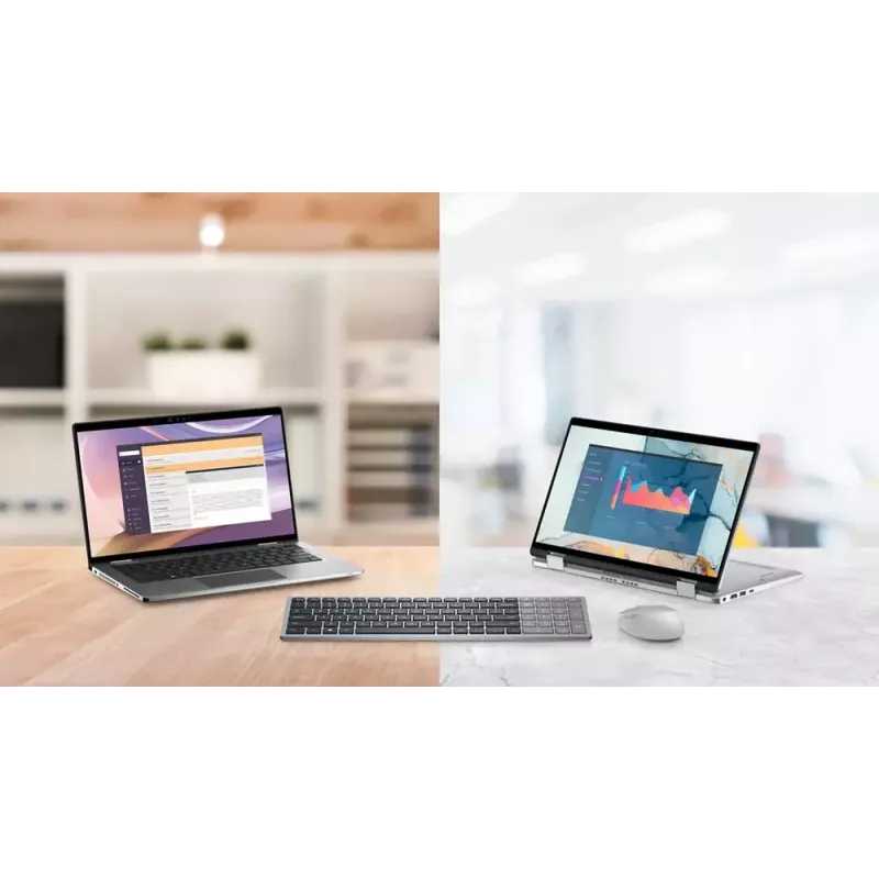 Toetsenbord DELL KB740 Office RF Wireless + Bluetooth QWERTY US International grijs zwart