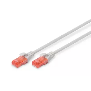 DIGITUS Professional patchkabel - CAT6 - U/UTP - snagless - 1 m - grijs