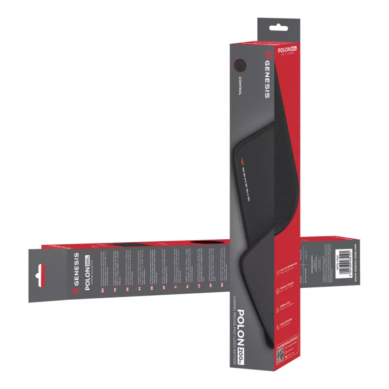 GENESIS Polon 200 XL gaming-muismat zwart
