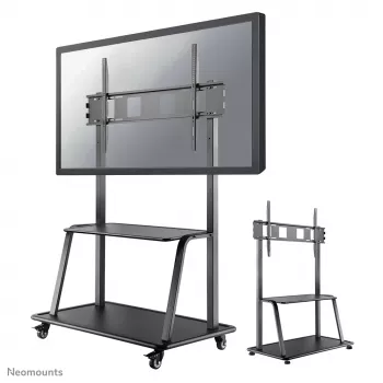 Neomounts NS-M4000Zwart TV-rolwagen 60–105 inch, zwart, vaste vloerstandaard, staal, 150 kg, 152,4 cm (60 inch), 2,67 m (105 inch)