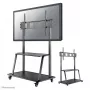 Neomounts NS-M4000BLACK tv-trolley, vloerstandaard 60-105 inch (152,4-267 cm), max. 150 kg, VESA 200x200-1000x600, in hoogte verstelbaar, met plank, zwart