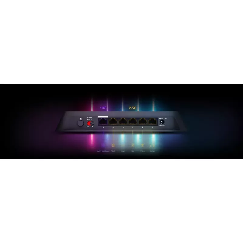 Unmanaged switch D-Link DMS-106XT 6-poorts 2.5G Ethernet 45 Gbit/s