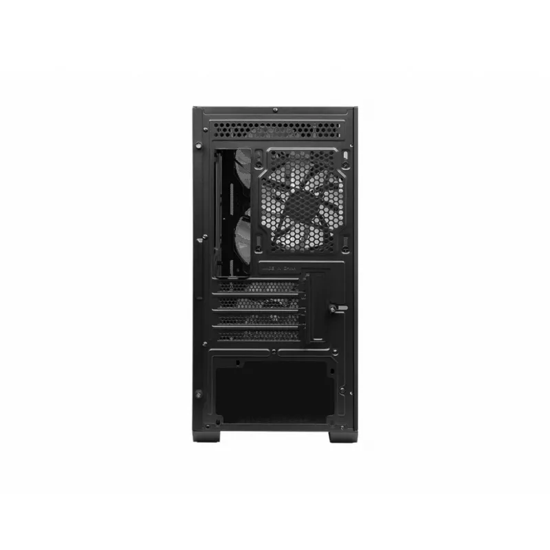 PC-behuizing MSI MAG FORGE M100A Micro Tower Zwart met gehard glas, 3x120mm frontventilator, RGB, microATX/Mini‑ITX