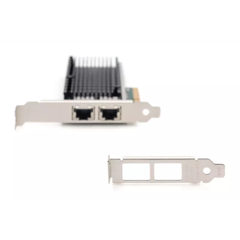 DIGITUS Ethernet-serveradapter – 10 Gbit/s dual-port PCIe X8, Intel X540 BT2