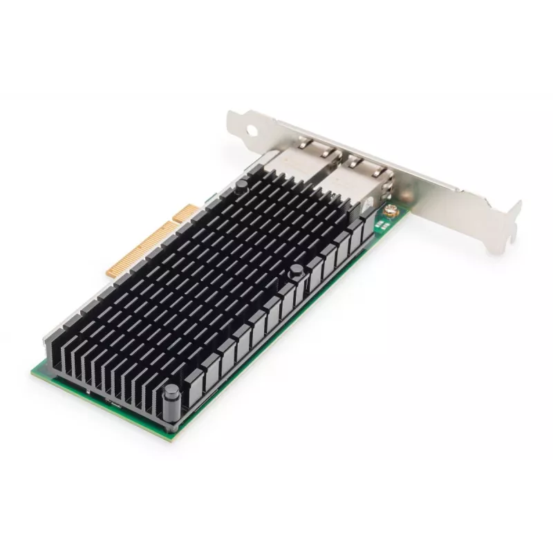 DIGITUS Ethernet-serveradapter – 10 Gbit/s dual-port PCIe X8, Intel X540 BT2