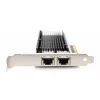 DIGITUS Ethernet-serveradapter – 10 Gbit/s dual-port PCIe X8, Intel X540 BT2