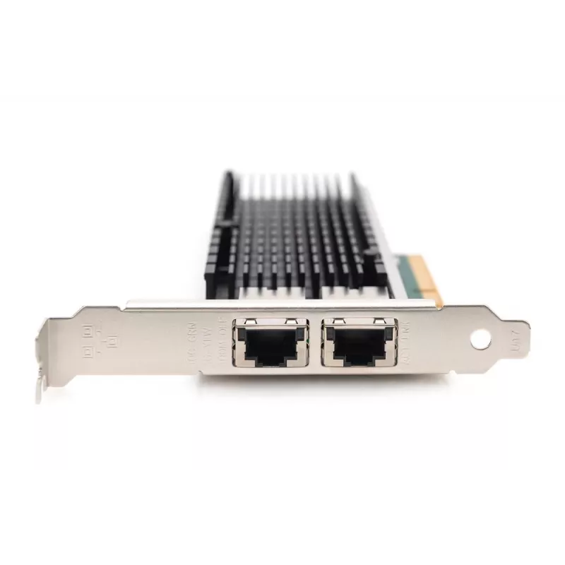DIGITUS Ethernet-serveradapter – 10 Gbit/s dual-port PCIe X8, Intel X540 BT2