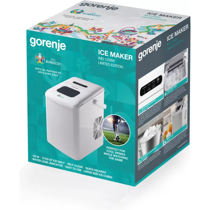 Gorenje IMD1200W IJsblokjesmachine Draagbare ijsblokjesmachine 12 kg/24u 120 W Wit