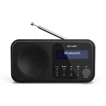 Sharp DR-P420(BK) Tokyo Draagbare digitale radio, Draagbaar, Digitaal, DAB, DAB+, FM, Auto-scan, Auto-tuning, 2 W, AAC