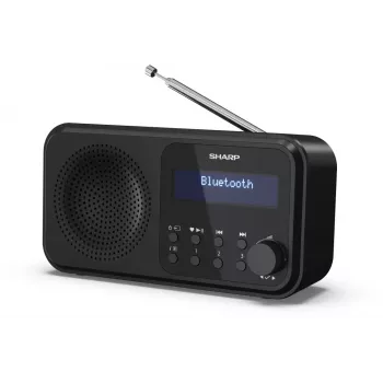 Sharp DR-P420(BK) Tokyo Draagbare digitale radio, Draagbaar, Digitaal, DAB, DAB+, FM, Auto-scan, Auto-tuning, 2 W, AAC