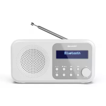 Sharp DR-P420(WH) Tokyo Draagbare digitale radio, Draagbaar, Digitaal, DAB, DAB+, FM, Auto-scan, Auto-tuning, 2 W, AAC