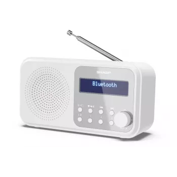 Sharp DR-P420(WH) Tokyo Draagbare digitale radio, Draagbaar, Digitaal, DAB, DAB+, FM, Auto-scan, Auto-tuning, 2 W, AAC