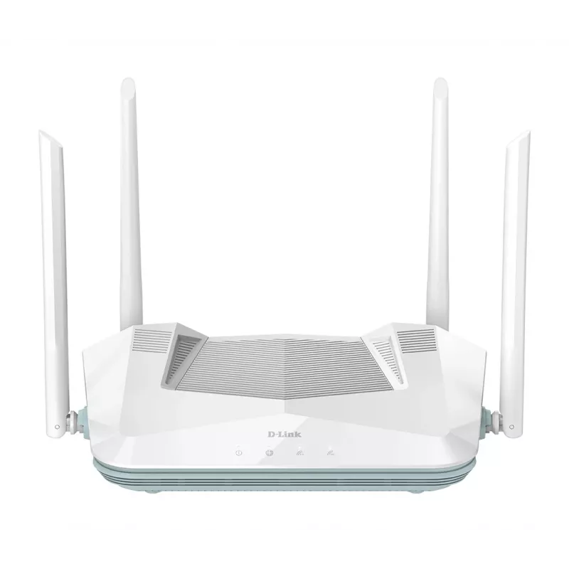 D-Link EAGLE PRO AI AX3200 smart router, Wi-Fi 6 (802.11ax), dualband (2,4 GHz / 5 GHz), Ethernet LAN, wit, desktop-/staafrouter
