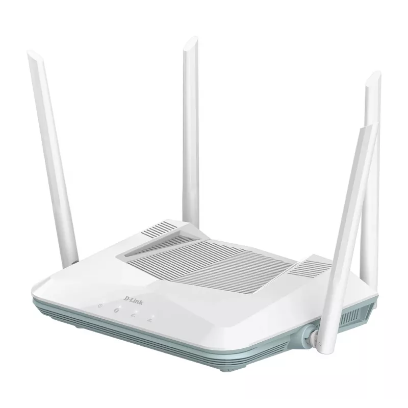 D-Link EAGLE PRO AI AX3200 smart router, Wi-Fi 6 (802.11ax), dualband (2,4 GHz / 5 GHz), Ethernet LAN, wit, desktop-/staafrouter