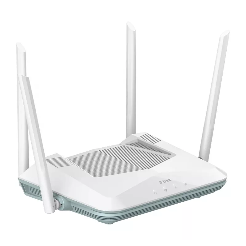 D-Link EAGLE PRO AI AX3200 smart router, Wi-Fi 6 (802.11ax), dualband (2,4 GHz / 5 GHz), Ethernet LAN, wit, desktop-/staafrouter