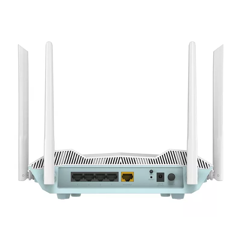 D-Link EAGLE PRO AI AX3200 smart router, Wi-Fi 6 (802.11ax), dualband (2,4 GHz / 5 GHz), Ethernet LAN, wit, desktop-/staafrouter