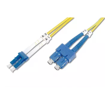 DIGITUS glasvezel-patchkabel, LC naar SC OS2, singlemode 09/125 µ, duplex, lengte 5 m