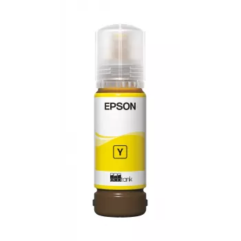 Inktfles Epson 108 EcoTank geel — originele gele inkt voor…