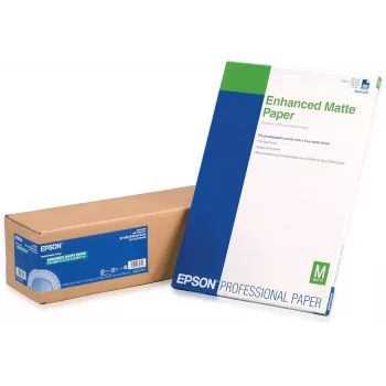 Epson Enhanced Matte Paper, 24 inch x 30,5 m, 189g/m², 30,5 m, 60,9 cm, 61 cm (24 inch), mat, 265 µm, 189 g/m²