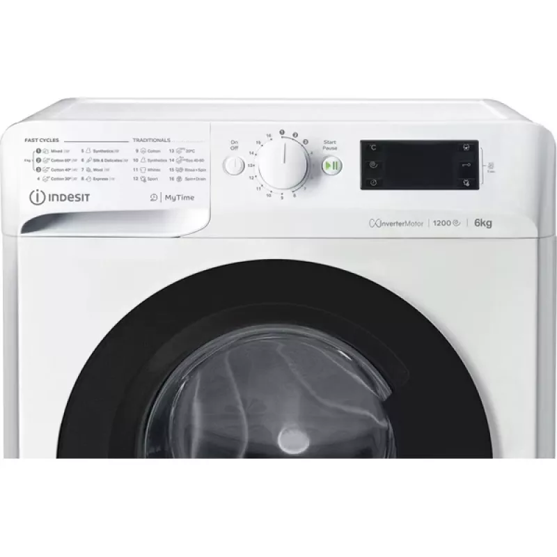 Indesit MTWSE 61294 WK EE wasmachine frontlader 6 kg 1151 t/min wit