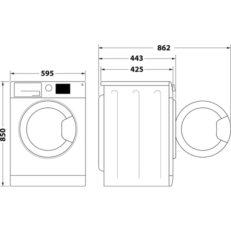 Indesit MTWSE 61294 WK EE wasmachine frontlader 6 kg 1151 t/min wit
