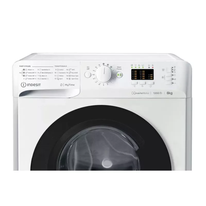 Indesit MTWSA 61294 WK EE wasmachine frontlader 6 kg 1151 t/min wit