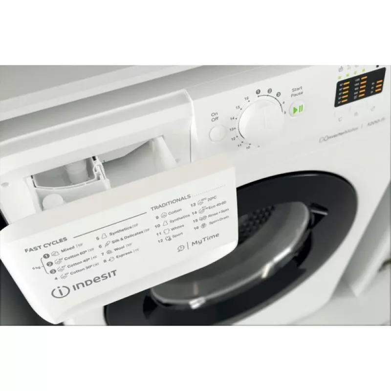 Indesit MTWSA 61294 WK EE wasmachine frontlader 6 kg 1151 t/min wit