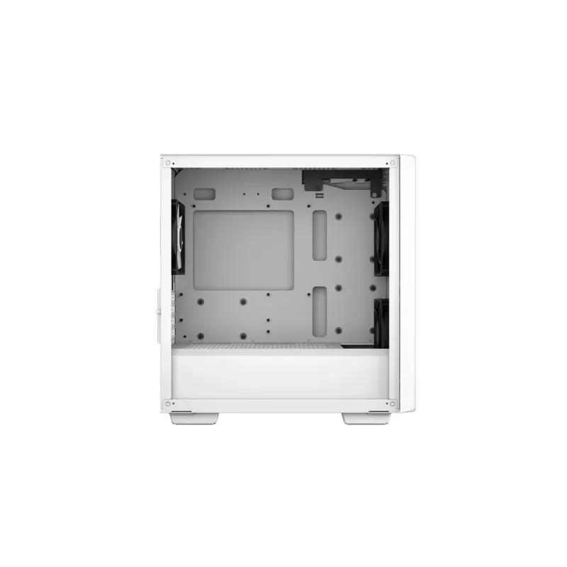 PC-behuizing DeepCool CC360 WH ARGB mini tower wit — Micro-ATX/Mini-ITX, gehard glas, 2x 3,5 inch + 3x 2,5 inch, 2x 120 mm frontventilator