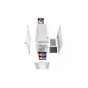 PC-behuizing DeepCool CC360 WH ARGB mini tower wit — Micro-ATX/Mini-ITX, gehard glas, 2x 3,5 inch + 3x 2,5 inch, 2x 120 mm frontventilator