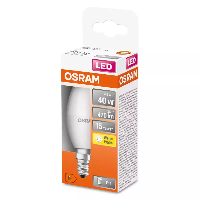 LED-lamp Ledvance STAR 5 W E14, 2700 K warmwit, 470 lm