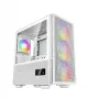 DeepCool CH560 Digital WH Mid-Tower pc-behuizing, E-ATX/ATX, gehard glas, 3x 140 mm ARGB-ventilatoren, digitaal statusscherm, USB-C, wit