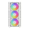 DeepCool CH560 Digital WH Mid-Tower pc-behuizing, E-ATX/ATX, gehard glas, 3x 140 mm ARGB-ventilatoren, digitaal statusscherm, USB-C, wit