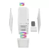 DeepCool CH560 Digital WH Mid-Tower pc-behuizing, E-ATX/ATX, gehard glas, 3x 140 mm ARGB-ventilatoren, digitaal statusscherm, USB-C, wit