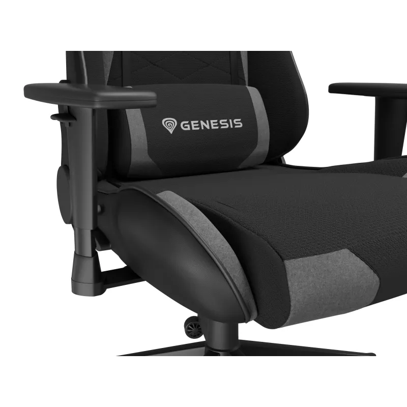 PC gaming stoel GENESIS NITRO 440 G2 gevoerde zitting zwart grijs max. 120 kg