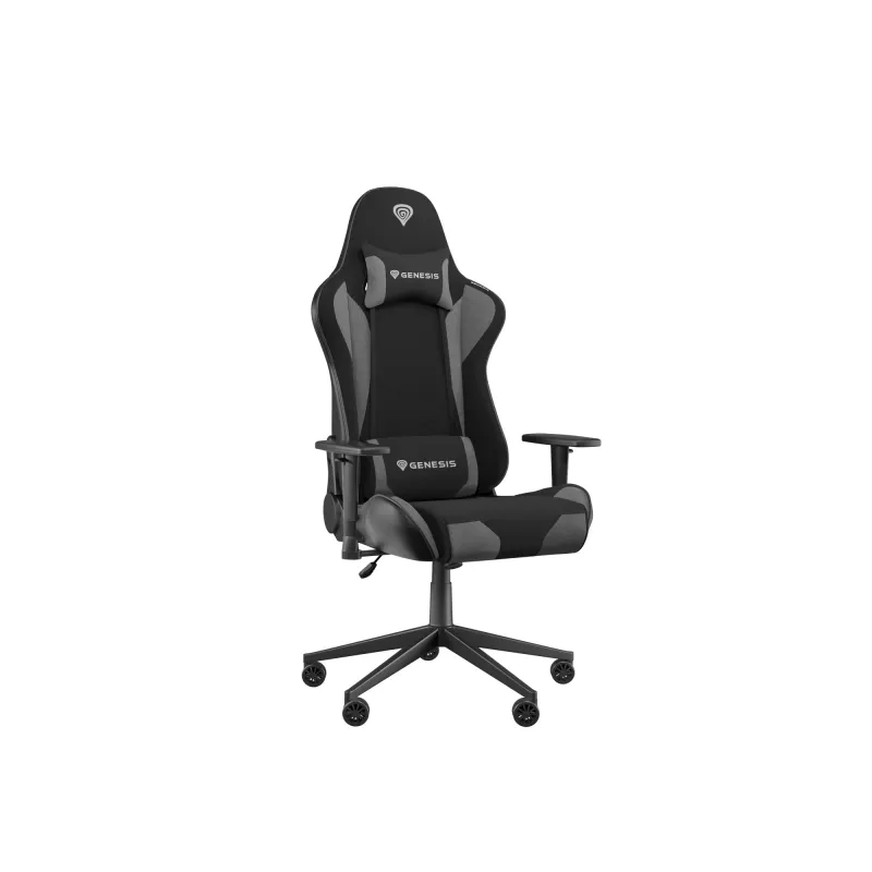 PC gaming stoel GENESIS NITRO 440 G2 gevoerde zitting zwart grijs max. 120 kg