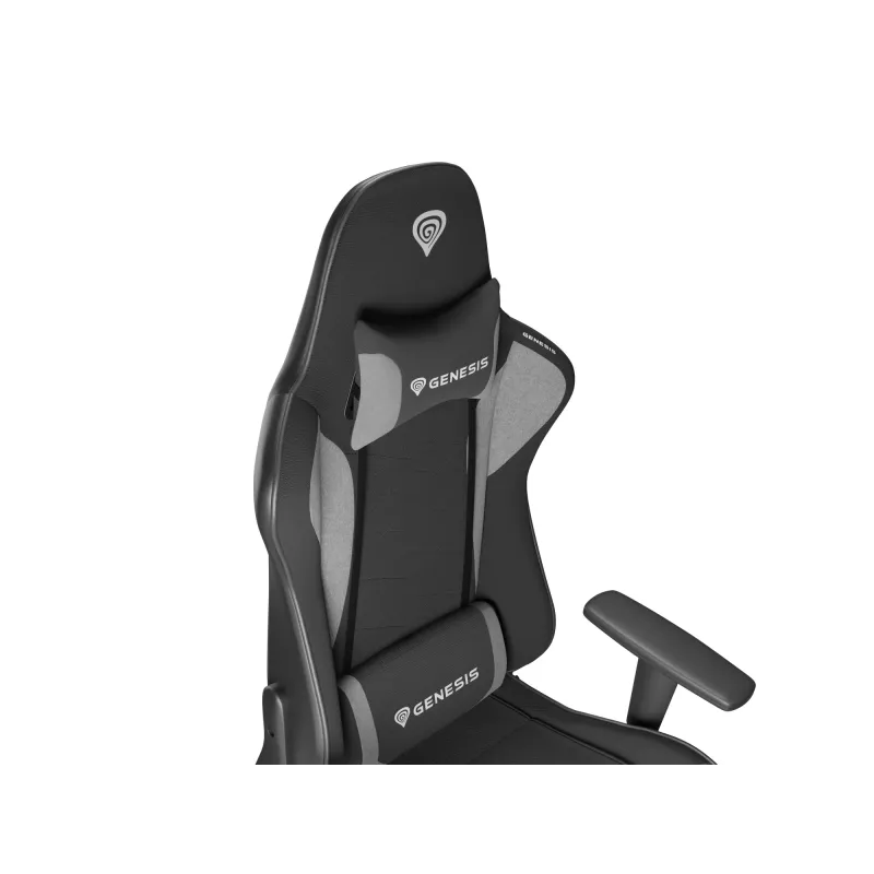 PC gaming stoel GENESIS NITRO 440 G2 gevoerde zitting zwart grijs max. 120 kg