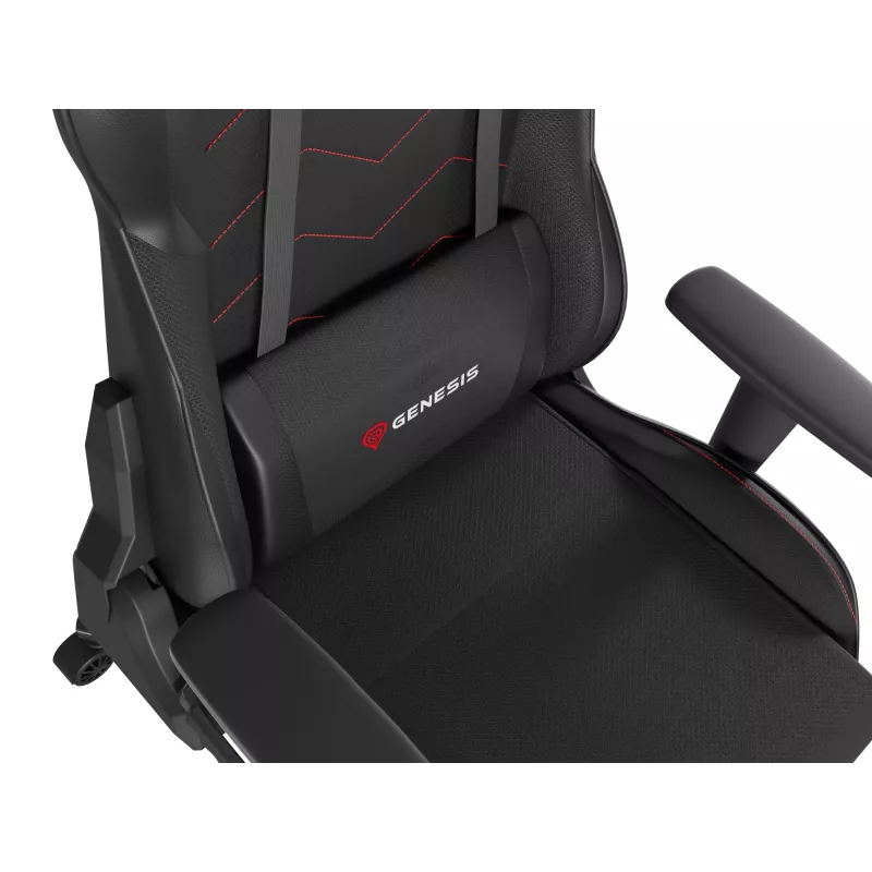 GENESIS Nitro 550 G2 universele gaming stoel gevoerde zitting zwart
