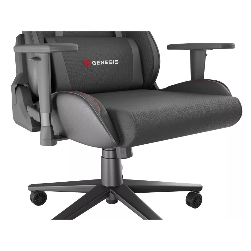 GENESIS Nitro 550 G2 universele gaming stoel gevoerde zitting zwart