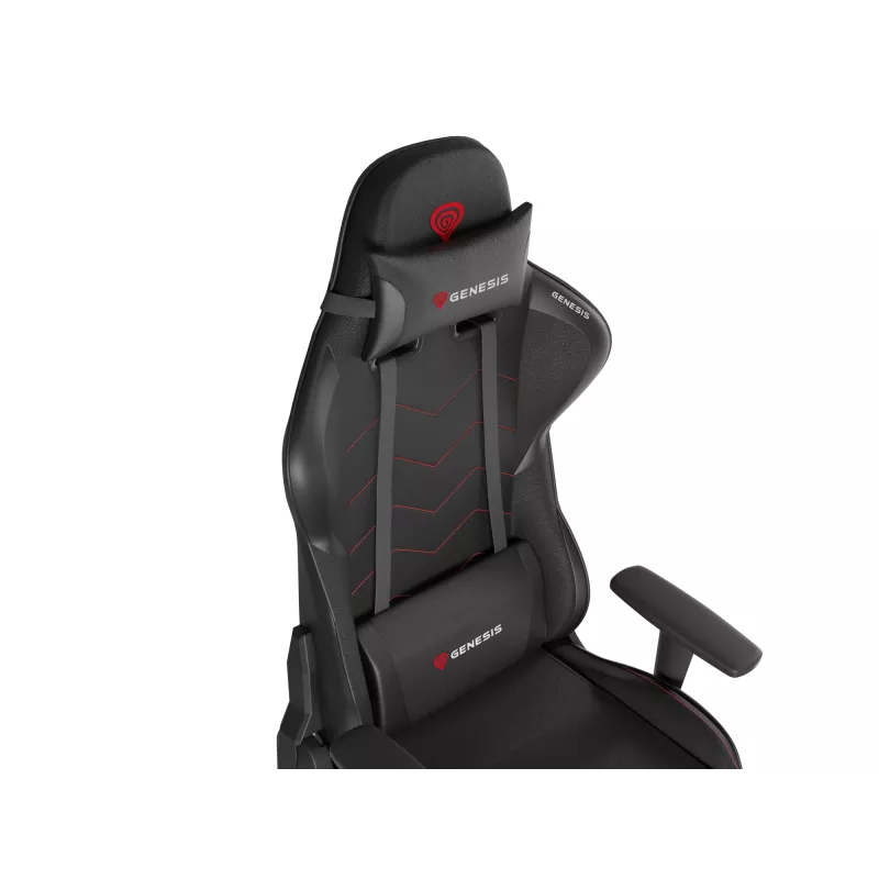 GENESIS Nitro 550 G2 universele gaming stoel gevoerde zitting zwart