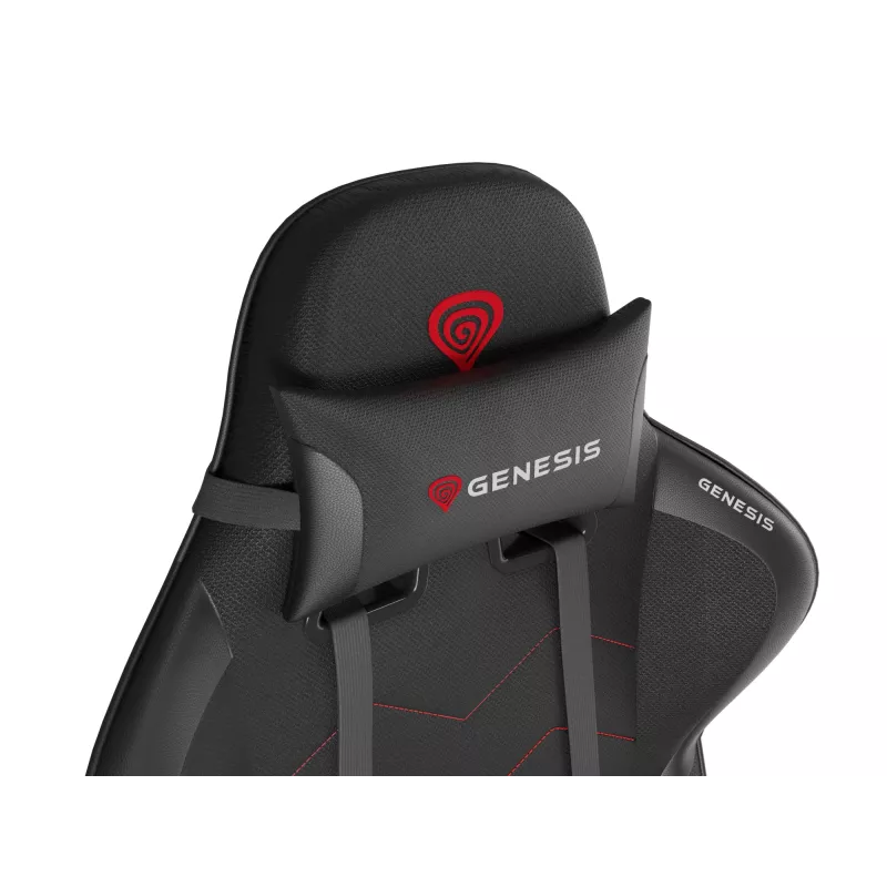 GENESIS Nitro 550 G2 universele gaming stoel gevoerde zitting zwart