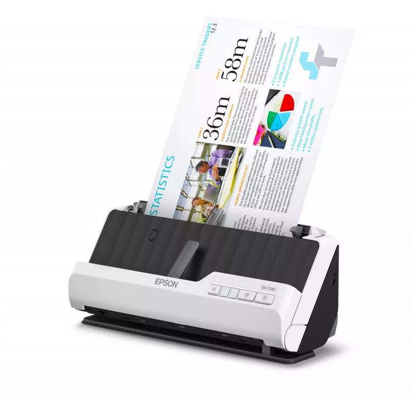 Epson DS-C330 ADF + documentinvoerscanner 600 x 600 DPI A4 zwart, wit