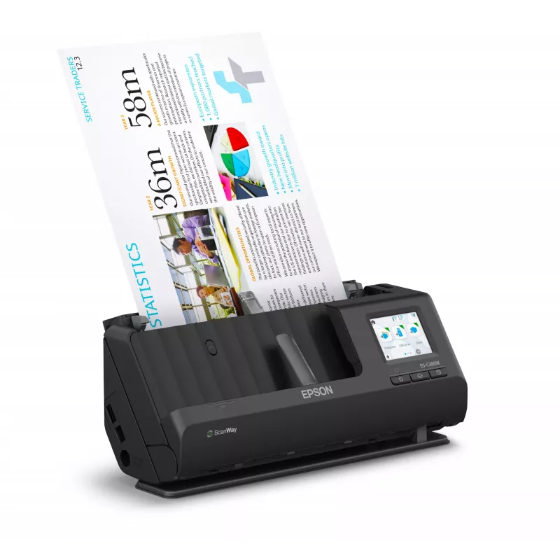 Epson ES-C380W ADF + documentinvoerscanner 600 x 600 DPI A4 zwart