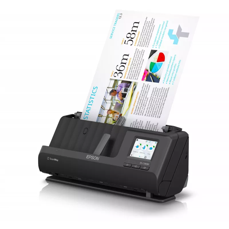Epson ES-C380W ADF + documentinvoerscanner 600 x 600 DPI A4 zwart