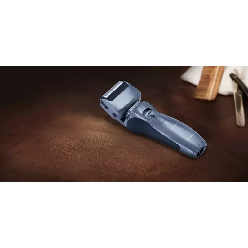 Panasonic ES-RW33 elektrisch foliescheerapparaat, nat en droog, draadloos, uitklapbare trimmer, 30 min gebruiksduur, zwart/zilver