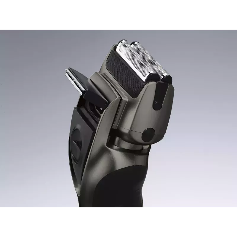 Panasonic ES-RW33 elektrisch foliescheerapparaat, nat en droog, draadloos, uitklapbare trimmer, 30 min gebruiksduur, zwart/zilver