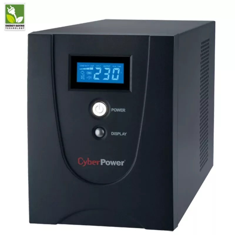 CyberPower Value2200EILCD line-interactive UPS, 2200 VA (2,2 kVA), 1320 W, 6x IEC C13, AVR, LCD, USB, toren, 230 V